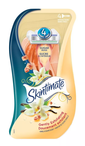Skintimate Vanilla Sugar Disposable Razor 4 ct.