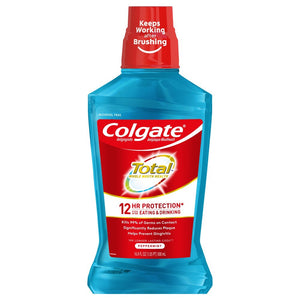 Colgate Total Antigingivitis Antiplaque Mouthwash Alcohol-Free Peppermint 500 ml.