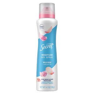 Secret 48-Hour Antiperspirant & Deodorant Dry Spray Wild Rose 4.1 oz.