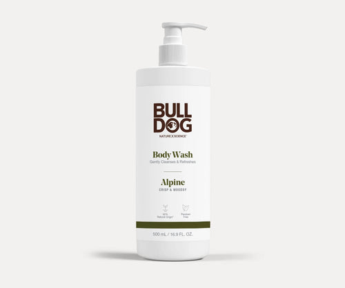 Bulldog Body Wash Alpine Crisp & Woodsy Scent 16.9 oz.