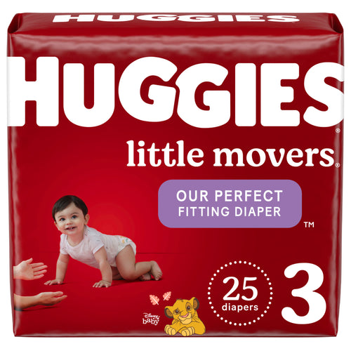 Huggies Little Movers Baby Diapers Size 3 25 ct.