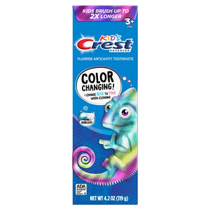 Crest Kids Advanced Fluoride Anticavity Color Changing Toothpaste Bubblegum 4.2 oz.