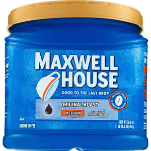 EXPIRES MAY 2024: Maxwell House Original Roast Medium Ground Coffee 30.6 oz