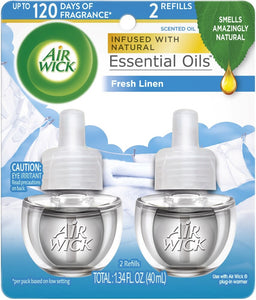 Air Wick Essential Oil Fresh Linen Refill 2 ct.