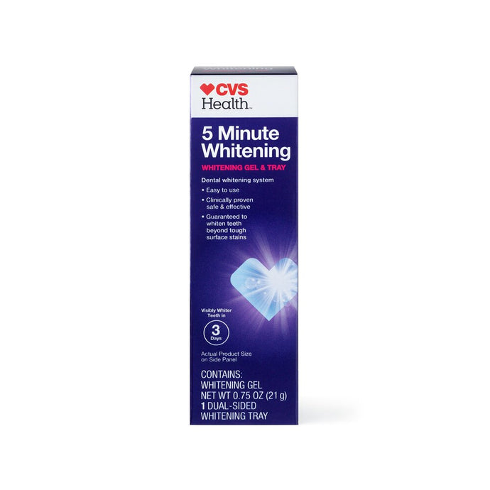 CVS Health 5 Minute Whitening System with Gel + Tray