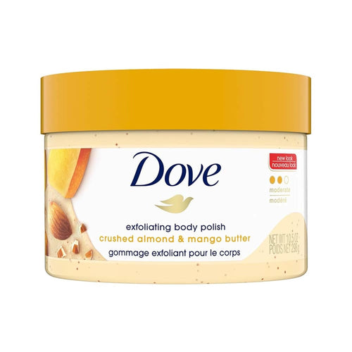 Dove Exfoliating Body Polish Crushed Almond & Mango Butter 10.5 oz.