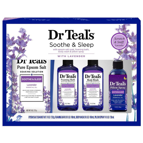 Dr Teal's Lavender Regimen Bath and Body Gift Set 4 pc.
