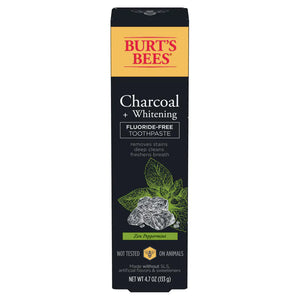 Burt's Bees Charcoal Fluoride-Free Toothpaste Zen Peppermint 4.7 oz.