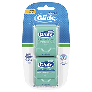 Oral-B Glide Pro-Health Comfort Plus Dental Floss Mint Value 2 Pack 80 total meters