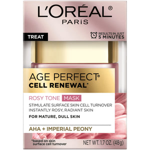 L'Oreal Paris Age Perfect Cell Renewal Rosy Tone Treat Mask 1.7 oz.
