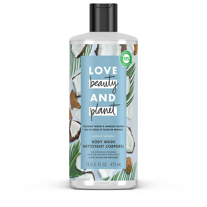 Love Beauty & Planet Coconut Water and Mimosa Flower Body Wash 16 oz.