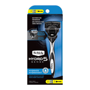 Schick Hydro 5 Sense Hydrate Men's Razor with Handle and 2 Refills