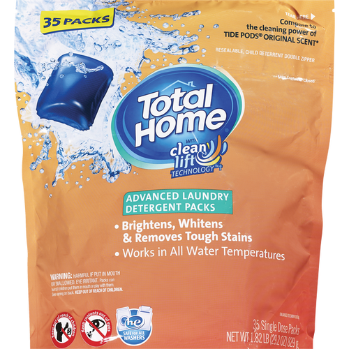 Total Home Advanced Laundry Detergent Pacs 35 ct.