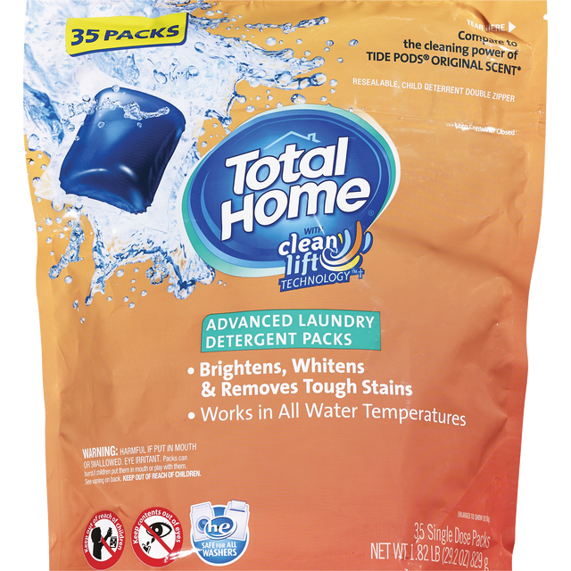Total Home Advanced Laundry Detergent Pacs 35 ct.
