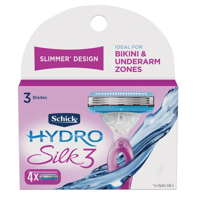 Schick Hydro Silk 3 Refill Cartridges 4 ct.