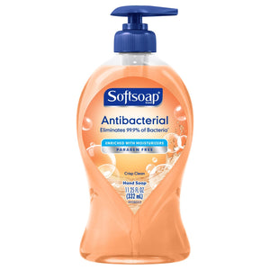 EXPIRES SEPT 2023: Softsoap Antibacterial Liquid Hand Soap Crisp Clean Pump 11.25 oz.
