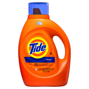 Tide Liquid Laundry Detergent Original HE Compatible 64 loads 92 fl oz.