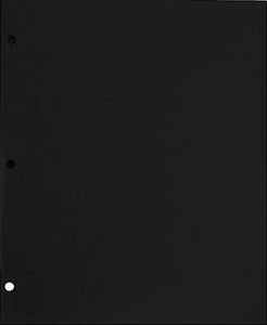Black 2-Pocket Portfolio Folder