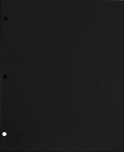Black 2-Pocket Portfolio Folder