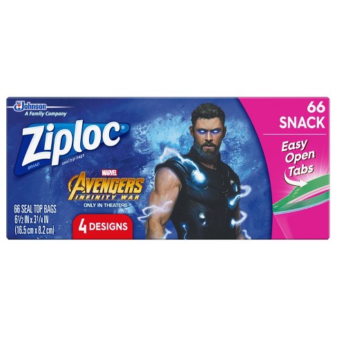 Ziploc snack bags 66 ct.