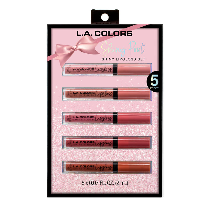 L.A. COLORS 5 Piece Shiny Pout Lipgloss Gift Set