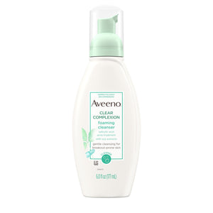 Aveeno Clear Complexion Oil-Free Foaming Facial Cleanser 6 oz.