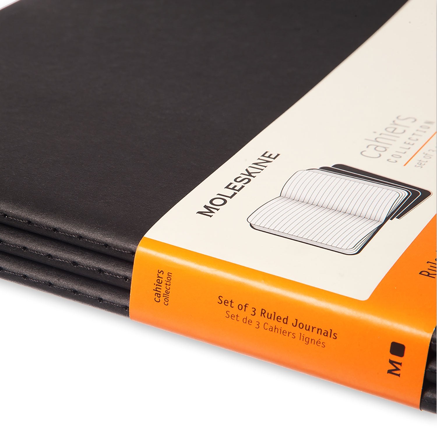 Moleskine Cahier Journal Extra Extra Large Ruled Black 3 ct. – The Krazy  Coupon Outlet