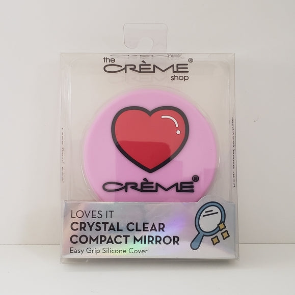 The Creme Shop Crystal Clear Compact Cosmetic Mirror with Cover
