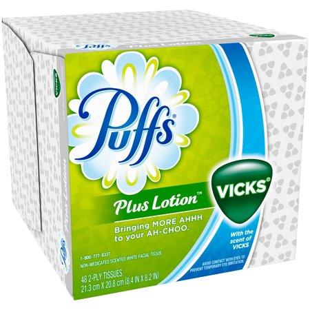Puffs Plus Lotion with Vicks facial tissues 48 ct. – The Krazy Coupon Outlet