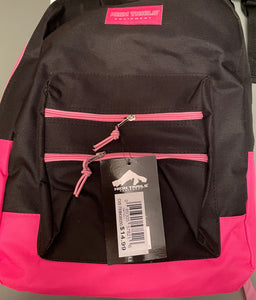 High Trails Black and Pink Backpack