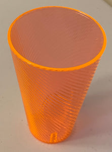 Arrow Plastic Twist Glow Drinking Tumbler Orange 20 oz.