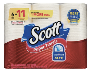 Scott Paper Towels Choose-a-Sheet 6 Mega Rolls