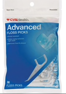 CVS Advanced floss pick 90 ct.