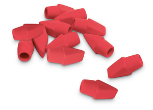 Office Depot Brand Red Eraser Caps Pack Of 12