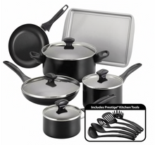 Farberware 15-pc. Nonstick Aluminum Black Cookware Set