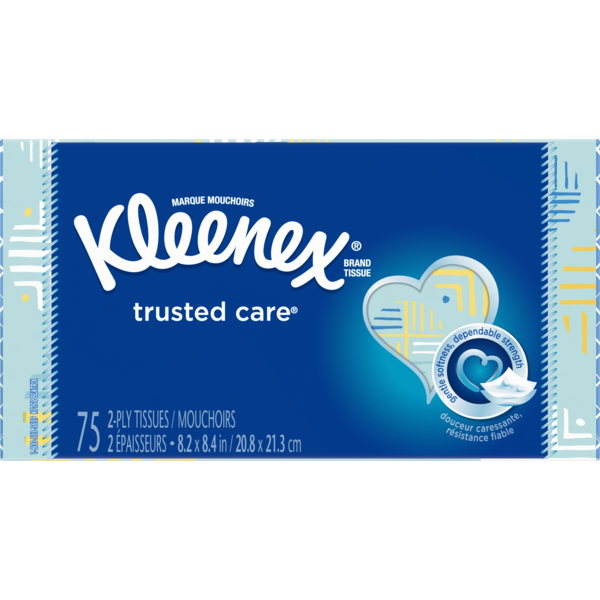 Kleenex 2-ply tissues 75-85 ct.